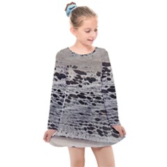 Snake Skin Kids  Long Sleeve Dress by WILLBIRDWELL