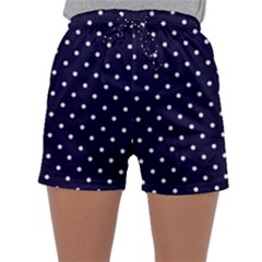 Little  Dots Navy Blue Sleepwear Shorts by snowwhitegirl