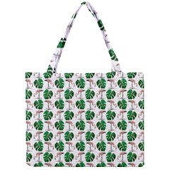 Flamingo Leaf Patttern Mini Tote Bag by snowwhitegirl