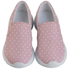 Little  Dots Pink Kid s Lightweight Slip Ons by snowwhitegirl