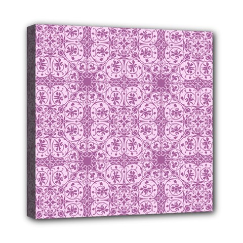 Ornamental Pink Mini Canvas 8  X 8  (stretched) by snowwhitegirl