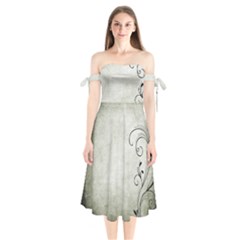 Grunge 1133689 1920 Shoulder Tie Bardot Midi Dress by vintage2030