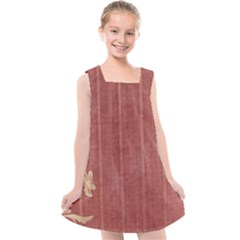 Floral Mauve Kids  Cross Back Dress by vintage2030