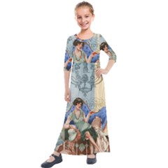 Vintage 1254696 1920 Kids  Quarter Sleeve Maxi Dress by vintage2030