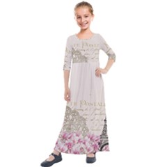 Background 1227568 1920 Kids  Quarter Sleeve Maxi Dress by vintage2030