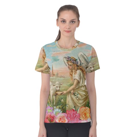 Easter 1225814 1280 Women s Cotton Tee by vintage2030