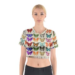 Butterfly 1126264 1920 Cotton Crop Top by vintage2030