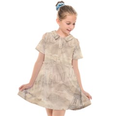 Paris 1118815 1280 Kids  Short Sleeve Shirt Dress by vintage2030