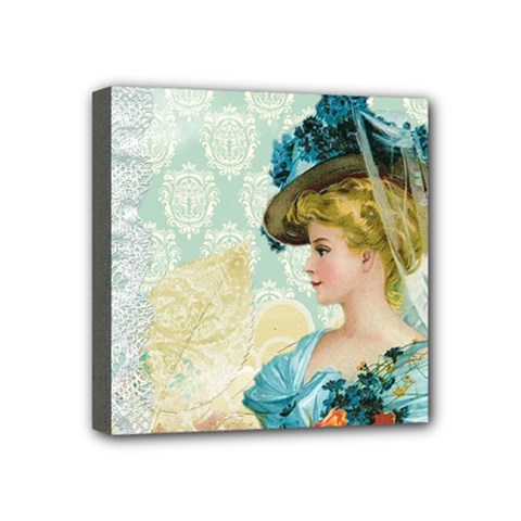 Lady 1112776 1920 Mini Canvas 4  X 4  (stretched) by vintage2030