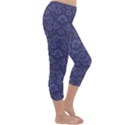 Damask Purple Capri Winter Leggings  View3