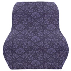 Damask Purple Car Seat Back Cushion  by vintage2030