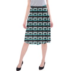 Aqua Cassette Midi Beach Skirt by snowwhitegirl