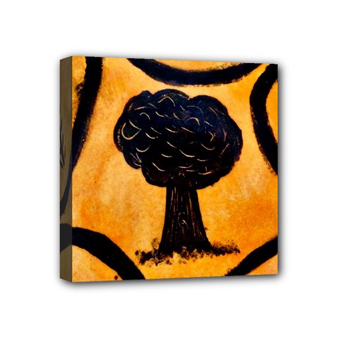 Ceramic Tree Smudge Mini Canvas 4  X 4  (stretched) by DeneWestUK