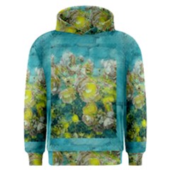 Bloom In Vintage Ornate Style Men s Overhead Hoodie by pepitasart