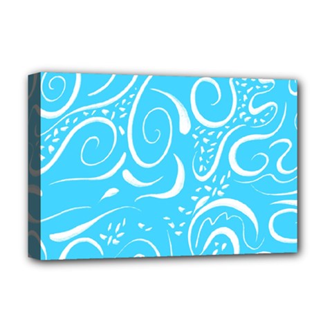 Scribble Reason Design Pattern Deluxe Canvas 18  X 12  (stretched) by Simbadda