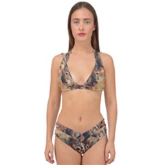 Head Horse Animal Vintage Double Strap Halter Bikini Set by Simbadda