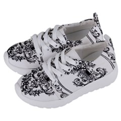 Floriated Antique Scroll Fruit Kids  Lightweight Sports Shoes by Simbadda