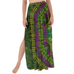 Butterfly Flower Jungle And Full Of Leaves Everywhere Maxi Chiffon Tie-up Sarong by pepitasart