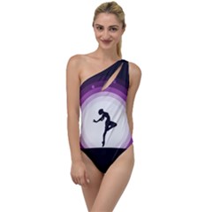 Woman Moon Fantasy Composing Night To One Side Swimsuit by Celenk