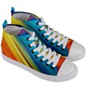 RAINBOW Women s Mid-Top Canvas Sneakers View3