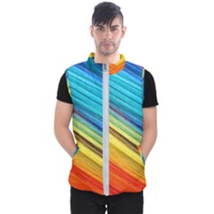 Rainbow Men s Puffer Vest by NSGLOBALDESIGNS2