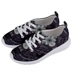 Black And White Fractal Art Artwork Design Women s Lightweight Sports Shoes by Simbadda