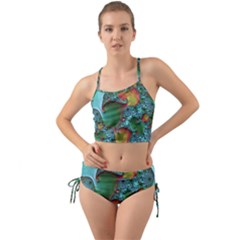 Fractal Art Colorful Pattern Mini Tank Bikini Set by Simbadda