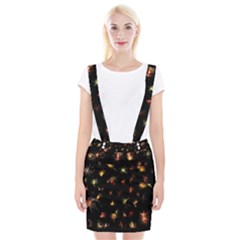 Fireworks Christmas Night Dark Braces Suspender Skirt by Simbadda