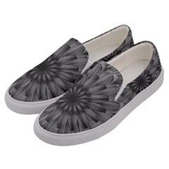 Sunflower Print Men s Canvas Slip Ons by NSGLOBALDESIGNS2