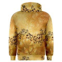 Wonderful Vintage Design With Floral Elements Men s Overhead Hoodie by FantasyWorld7