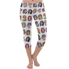 All The Pretty Ladies Capri Yoga Leggings by ArtByAng