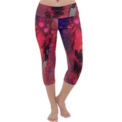 Desert Dreaming Capri Yoga Leggings by ArtByAng