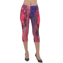 Desert Dreaming Lightweight Velour Capri Leggings  by ArtByAng