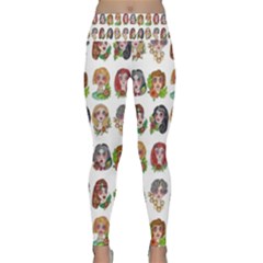 All The Petty Ladies Lightweight Velour Classic Yoga Leggings by ArtByAng