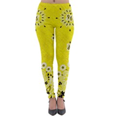 Grunge Yellow Bandana Lightweight Velour Leggings by dressshop