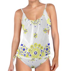 Faded Yellow Bandana Tankini Set by dressshop