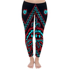 Blue And Red Bandana Classic Winter Leggings by dressshop