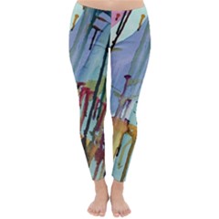 Chaos In Colour  Classic Winter Leggings by ArtByAng