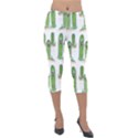 Prickle Plants2 Lightweight Velour Capri Leggings  View1