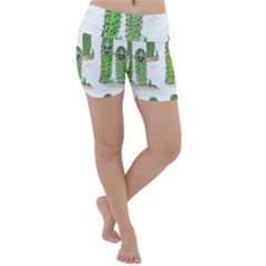 Prickle Plants2 Lightweight Velour Yoga Shorts by ArtByAng