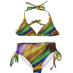 Graffiti Painting Pattern Abstract Kids  Classic Bikini Set by Nexatart