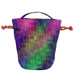 Background Abstract Art Color Drawstring Bucket Bag by Nexatart