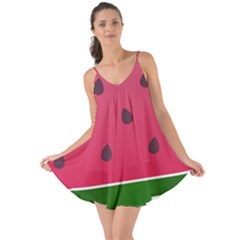 Watermelon Fruit Summer Red Fresh Love The Sun Cover Up by Nexatart