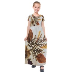 Holy Land Flowers 2 Kids  Short Sleeve Maxi Dress by DeneWestUK