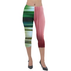 Redforest Greenocean Lightweight Velour Capri Leggings  by kunstklamotte023