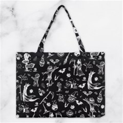 Halloween Pattern Medium Tote Bag by Valentinaart