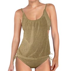 Burlap Coffee Sack Grunge Knit Look Tankini Set by dressshop