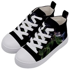 Plums Photo Art Fractalius Fruit Kid s Mid-top Canvas Sneakers by Sapixe