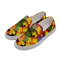 Mural Murals Graffiti Texture Women s Canvas Slip Ons by Sapixe