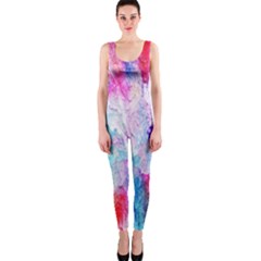 Background Art Abstract Watercolor One Piece Catsuit by Sapixe